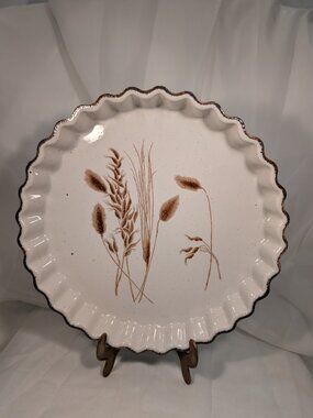 Midwinter Stonehenge Wild Oats Flan Quiche Dish DISHWASHER MICROWAVE SAFE